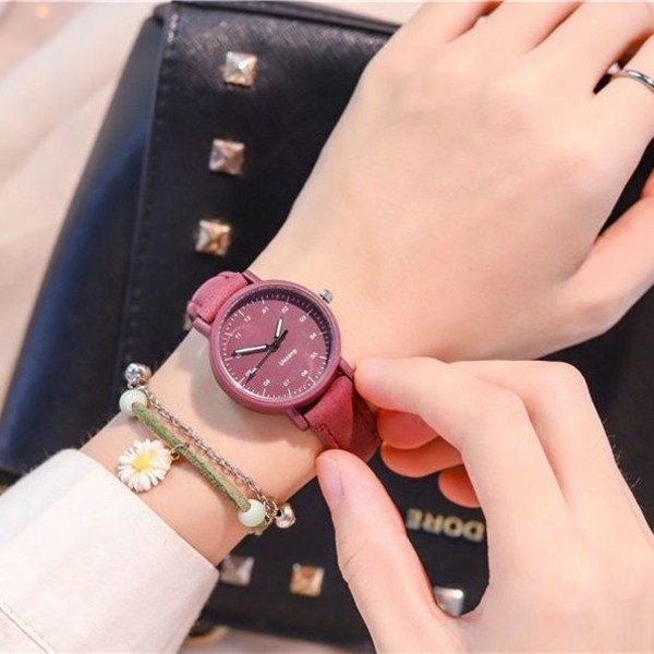 Middle School Student Girlish Fresh Antique Mori Style Women's Antique Watch Purple