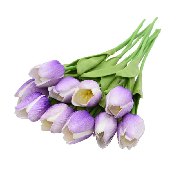 10 stk. høykvalitets ekte berøringsfølelse Calla Lily kunstige blomster Calla Lily bukett for bryllupsbukett Brude hjem blomsterdekorasjon B17 10pcs