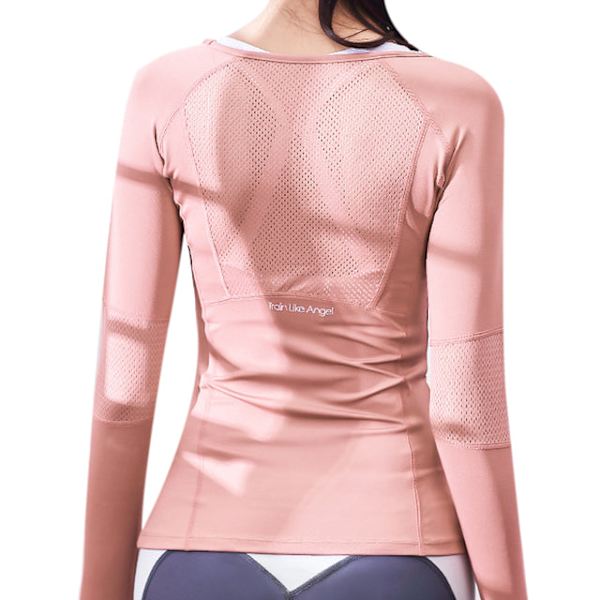 Yoga Tröjor Dam Sportkläder För Fitness Löpning Jogging light pink XL