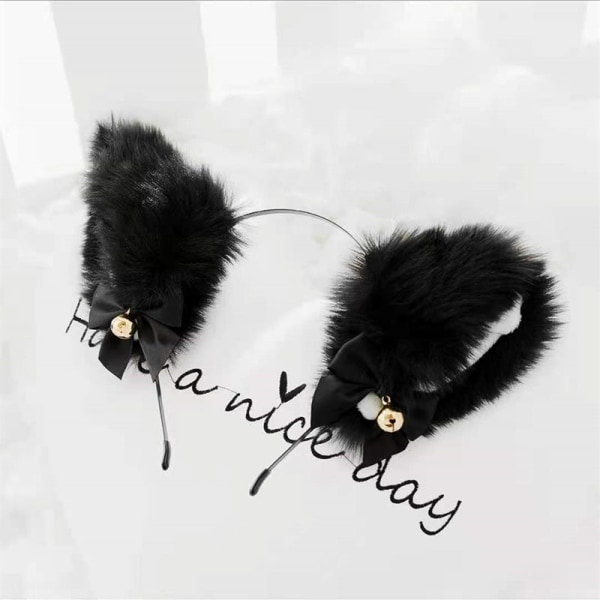 Vackra Maskerad Halloween Kattöron Huvudbonad Cosplay Katt Öra Anime Party Kostym Klocka Huvudbonad Håraccessoarer style6