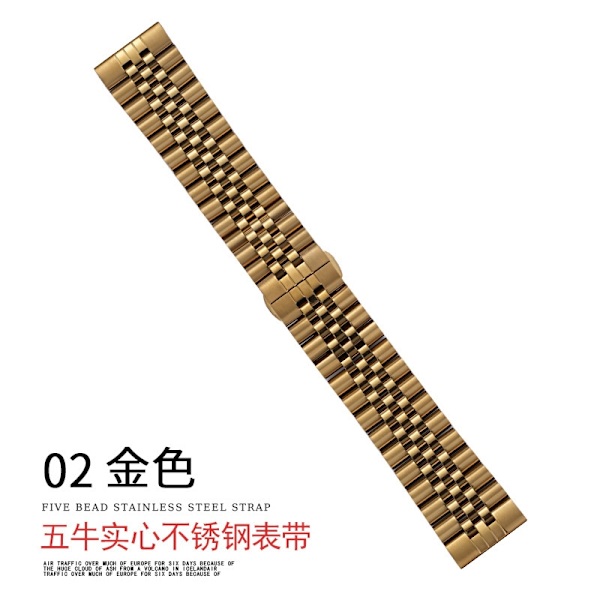 Kellon ranneke Apple Watch iWatch -kelloon Soveltuu: 1-9 sukupolvi/SE 42/44/45/49mm 2 kulta