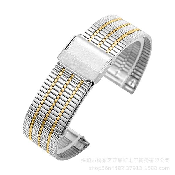 Kellon ranneke Apple Watch iWatchille, soveltuva liitäntä 42-44-45-46-49mm HW-Hopea Kulta A Xiannu Seitsemän Helmen Tuplalukko