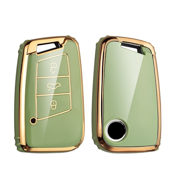 Nyt TPU Bilnøgle Etui Cover Taske Til Passat B8 Magotan Til Skoda Superb A7 Kodiaq Seat Skal Fob White