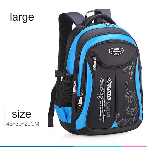 Ryggsäck Skolväska Barn Skolväskor för Tonåringar Pojkar Flickor Stor Kapacitet Vattentät Portfölj Barn Bok mochila escolar large navy