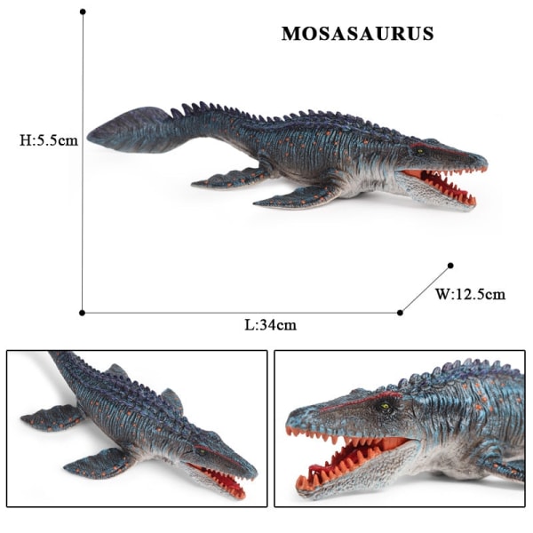 Oenux Original Savage Jurassic Indominus Rex Mosasaurus Actionfigurer Tyrannosaurus Dinossauro World Djur Modell Barnleksak 2pcs