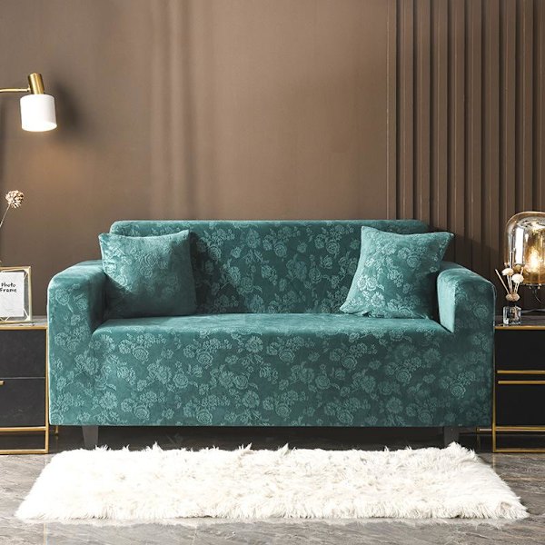Kristalli Velvet Joustava Sohvanpäällinen Venyvä Sohvanpäällinen Sohvanpäälliset Leikattava Yksivärinen Yksi/Kaksi/Kolme/Neljä Istuinta L-muoto Tarvitsee Ostaa 2kpl Gray 90-140cm