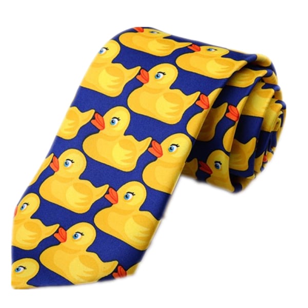 Mor Gul Barney Duck Neck Tie Cosplay Kostymer Herr Accessoies Prop Julklapp Default Title