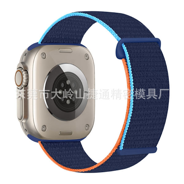 Klockarmband för Apple Watch iWatch 38/40/41/42 S10mm Mörk Marinblå