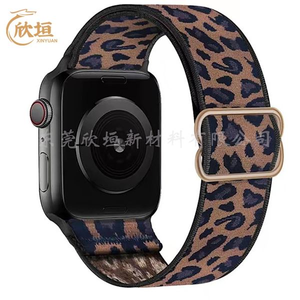 Kellon ranneke Apple Watch iWatch 42/44/45/49mm Ruskea leopardikuvio