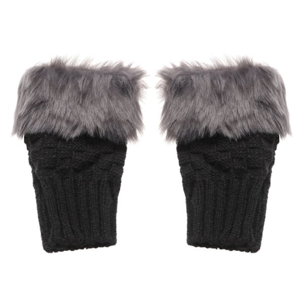 Nye Doble Kaninhårhansker Dame Vinter Koreansk Versjon Ensfarget Alle Fingre Vinter Damehansker Jentevotter DH One Size