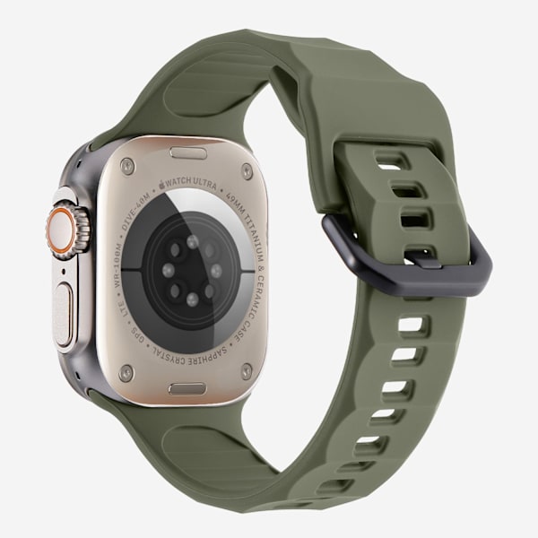 Urrem til Apple Watch iWatch 38/40/41/42MM S10 Universal Midnight Green Ripple Sportsrem