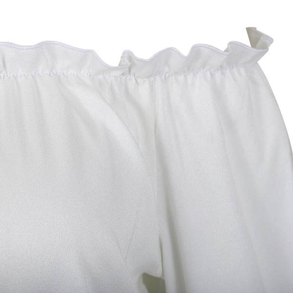 Renessanssityylinen pusero talonpoikaisnaisille, avoimet olkapäät, pitkät hihat, boheemi, steampunk, merirosvo, keskiaikainen cosplay-asu, korsettitoppi, vintage 6530green 4XL