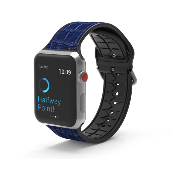 Läderarmband för Apple Watch och Apple Watch Black buckle 42/44mm
