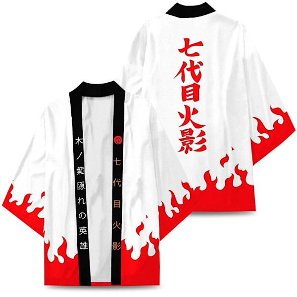 Uchiha Kimono Kappe Cosplay Kostumer Hatake Sommer Cardigan Haori Sjal Halloween Kostume style7 4XL