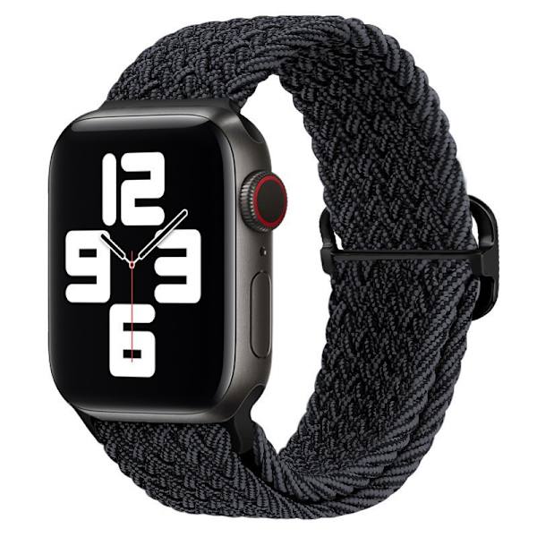 Klockarmband för Apple Watch iWatch 42/44/45/49mm 8-formad spänne svart grafit