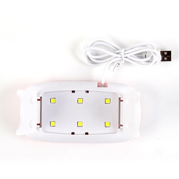 Negle Muse Lampe Mini Usb Fototerapi Maskine Gel Neglelak Tørrer Led Bærbar Hærdning Pink [USB split line]]
