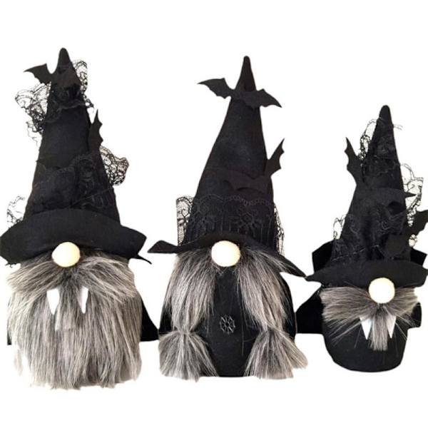 3 st/set Halloween Tomtedockor Ansiktslös Dockdekor för Öppen Spis Fönster Halloween Julklapp för Öppen Spis Fönster Hylla AS SHOW