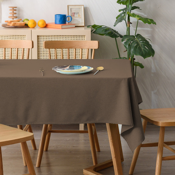Duk Ensfarvet Frisk Animasjonsduk Enkel Rektangulær Duk 21# dark coffee color 140*180cm