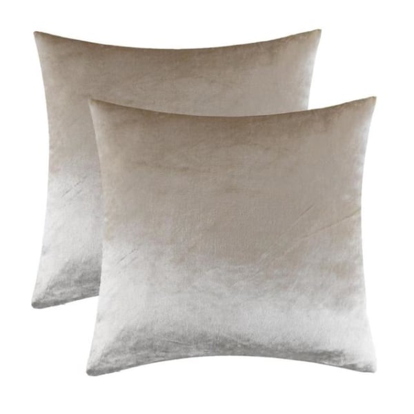 2 förpackningar guld dekorativa kuddar fodral Fodral för bäddsoffa soffa modern lyxig solid sammet hem kuddar fodral silver 2 Packs 60CM X 60CM Ivory