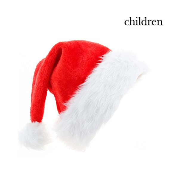 Plys Julehat Voksne Børn Julepynt Til Hjemmet Xmas Julemandsgaver Varme Vinterhuer Navidad 24cm X 32cm-children