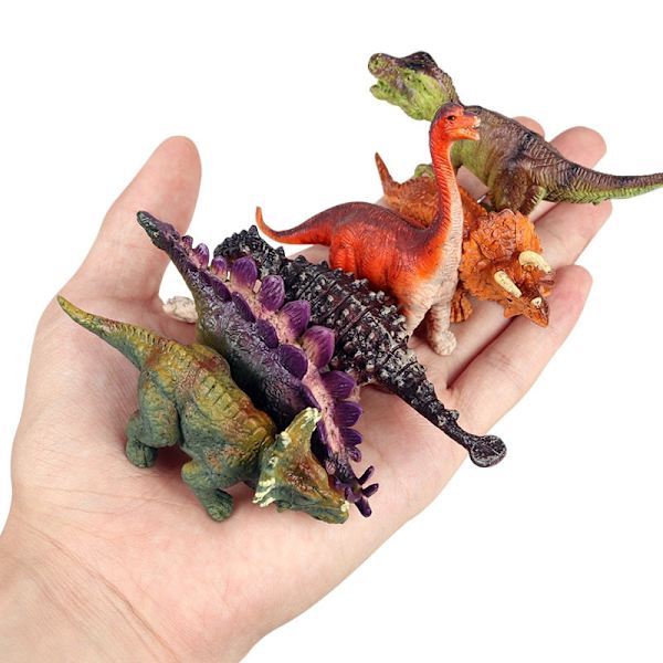 Oenux Mini Jurassic Stegosaurus Saichania Kiinteä PVC Dinosaurusten Maailma Eläinmalli Toimintahahmot Keräilylelu Lapsille dinosaur model7