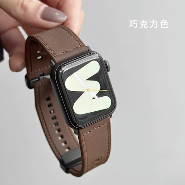 Kellon ranneke Apple Watch iWatch S10-46mm suklaa
