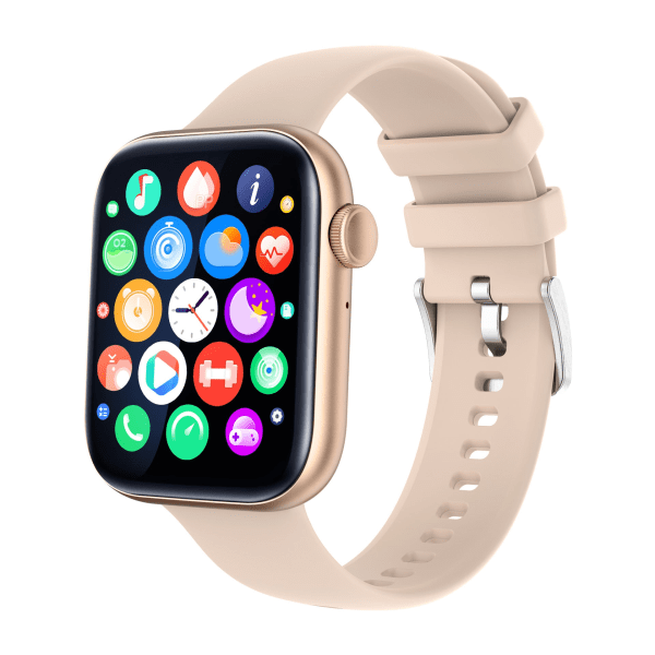 Bluetooth-samtal, pulsmätning, blodtrycksmätning, sportläges smartklocka Silver Gray