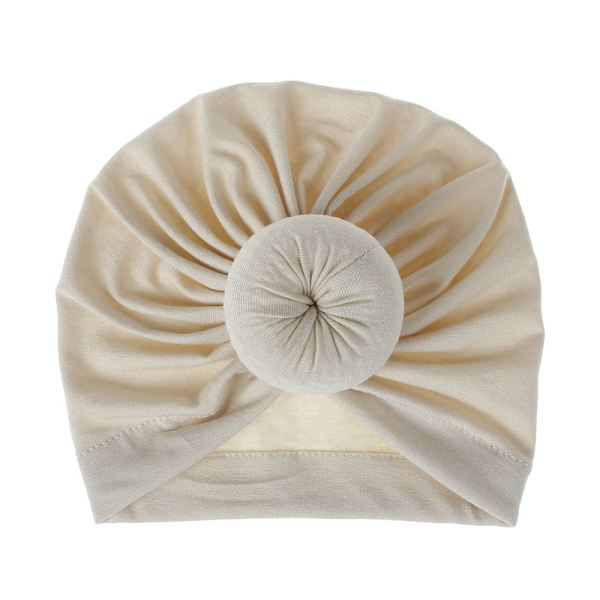 Hat Dame Forår og Sommer Donut Ærme Hue Tam-O'-Shanter Forældre-Barn Hue #17 caramel Average size