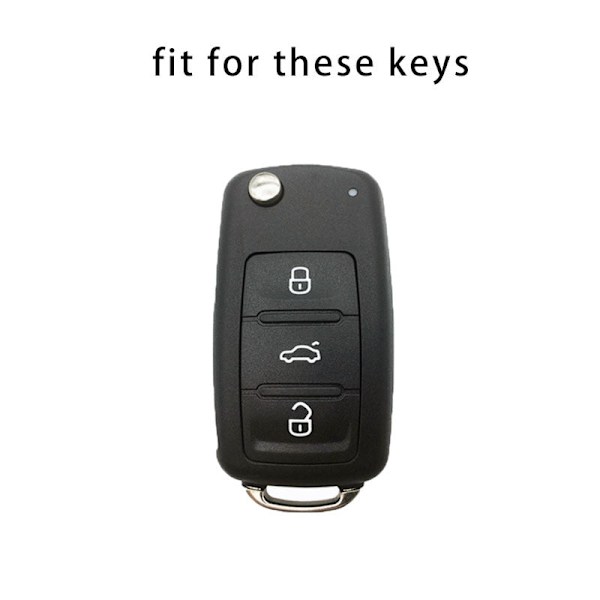 TPU Jade Mönster Bilnyckel Fodral Skydd för Polo Tuhuan Passat B6 B7 Golf 4 5 6 MK6 EOS Jetta Blue