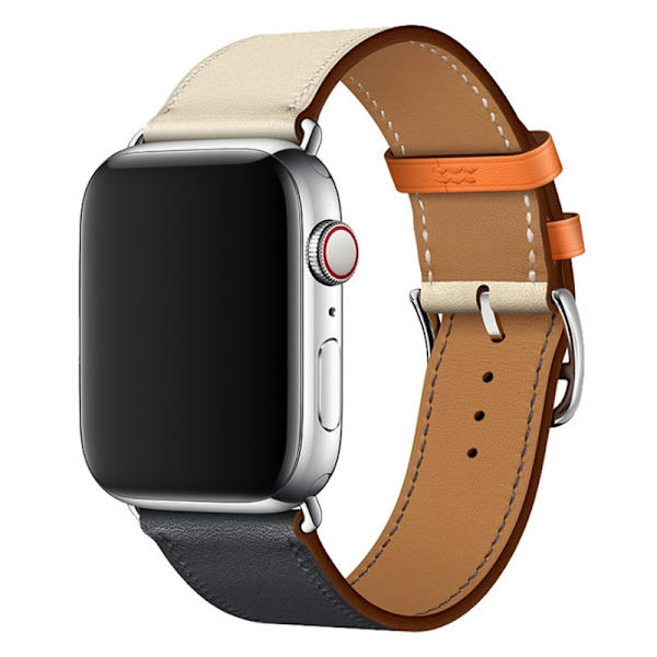 Klockarmband för Apple Watch iWatch 38/40/41mm indigo med rosa och vitt