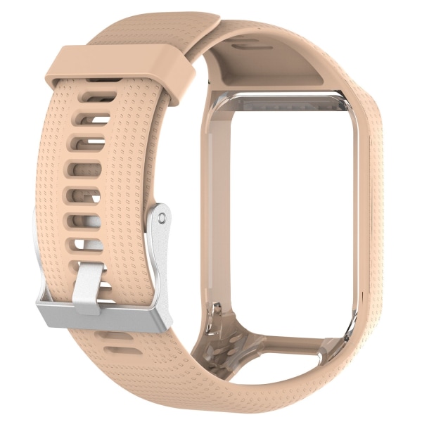 Til TomTom Multi-Sport /Runner2/3 udskiftnings silikone urrem black+pink
