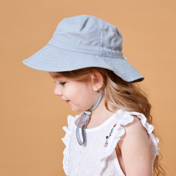 Forår og sommer Ny solhat til mænd og kvinder, baby åndbar hurtigtørrende strandhat, solbeskyttende justerbar bucket hat til børn Foundation seahorse XS（46）