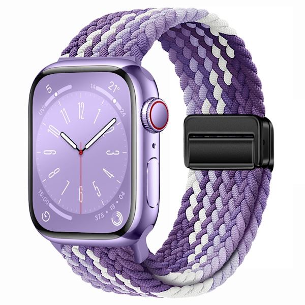Klockarmband för Apple Watch iWatch 38/40/41/42mm Druvlila