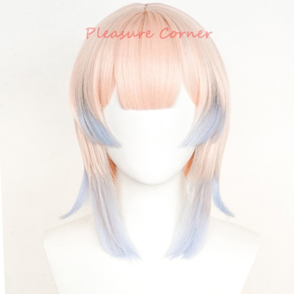 Genshin Impact Kokomi Cosplay Paryk Gradient Blandet Farve Varmebestandig Paryk Cosplay Karnevalskostume Cosplay Rekvisitter Pre Styled Simulated Scalp