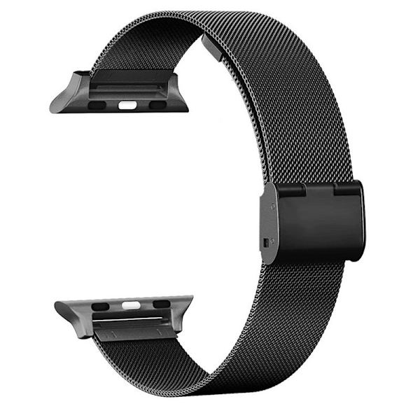 Klockarmband för Apple Watch iWatch Passar urtavla 42/44/45/49mm svart