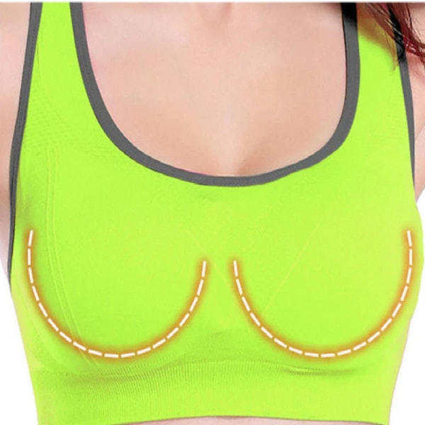 Yoga BH Sexet Sømløs Yoga Trøje Sports BH til Sport Søvn Fitness Tøj blue S