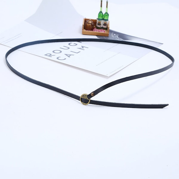 Fem-Cirkel Pressede Ord Kvæglæder Armbånd Retro Simpel Multi-Cirkel Herre Læder Armbånd Populær Ornament Black Bronze