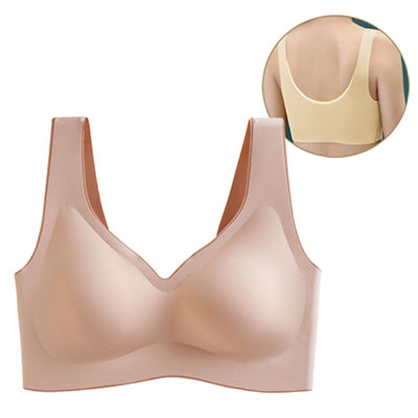 Yoga BH för Kvinnor Sport BH Sömlös BH Gym Träningslinnen style-1-gray XL