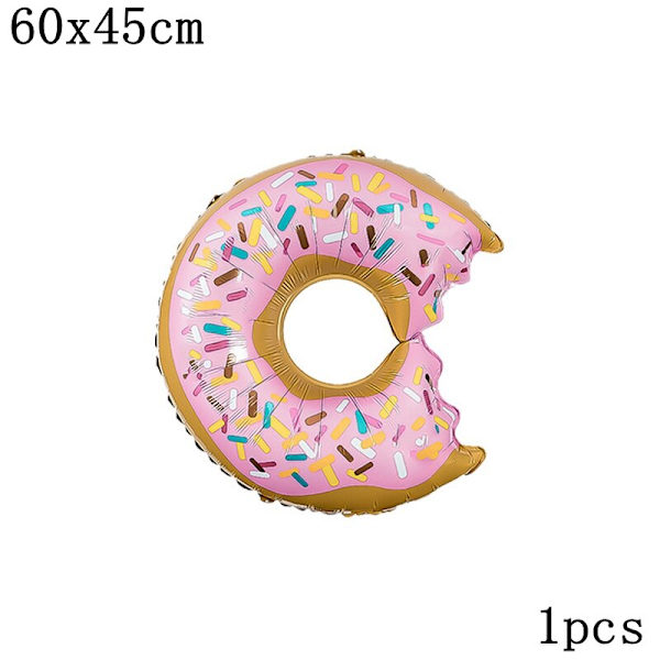 Folie Kage Donuts Vokser Op Et Ballon Balloner Fødselsdagsballon Dekorationer Stor Oppustelig Helium Sød Globe Børnelegetøj TWO SWEET3