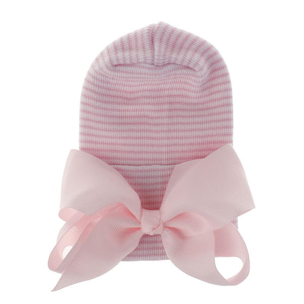 Babyhue Vinterhue Beanie Dobbeltlags Fortykkede Sløjfehue Baby Ny Hospitalshue #14 white knot Red Hat Average size