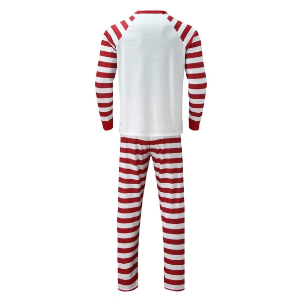 Jul Matchande Familj Pyjamas Pyjamas Outfits Xmas Älg Far Mamma Barn Baby Sovkläder Matchande hemkläder Red Baby 18-24 Months