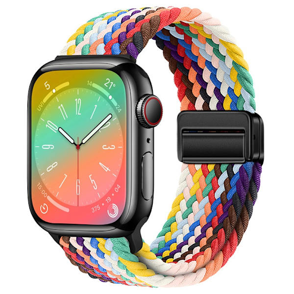 Klockarmband för Apple Watch iWatch 38/40/41/42mm Officiell Regnbåge