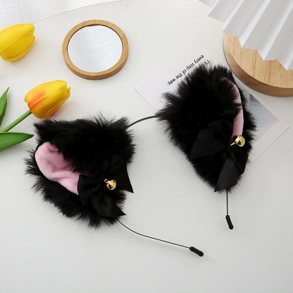 Vackra Maskerad Halloween Kattöron Huvudbonad Cosplay Katt Öra Anime Party Kostym Klocka Huvudbonad Håraccessoarer style7
