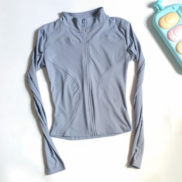 Yoga Tröja Gym Top Träningskläder Löparkläder Träningskläder Dam bean paste XL