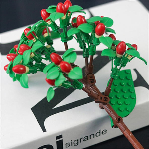 DIY Solsikker Tulipaner Roser Jasmin Planter Gypsophila Haver Romantiske Byggeklodser Klassisk Model Klodser Børnesæt Kits Legetøj Without Box12