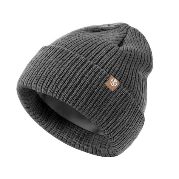 Utendørs Varm Strikket Lue Jenter Fleeceforet Øreklaffer Gutter Pullover Flenshatt Dark gray 0-3 years old