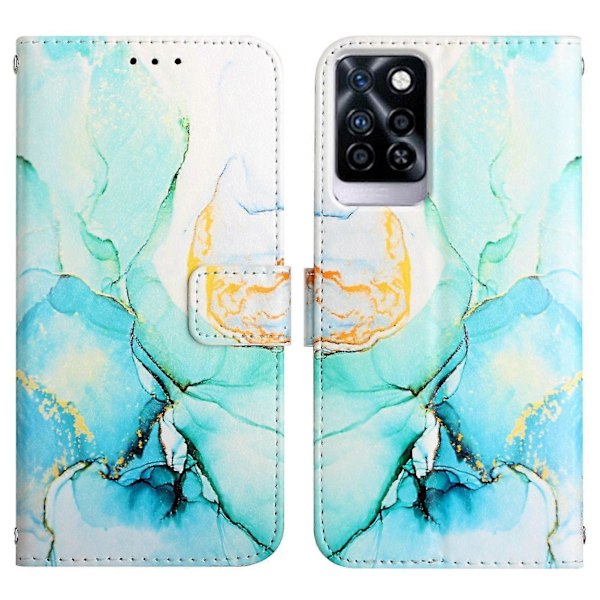 Kompatibel med Infinix Note 10 Pro Plånboksfodral Marmor Magnetiskt Läderfodral C6