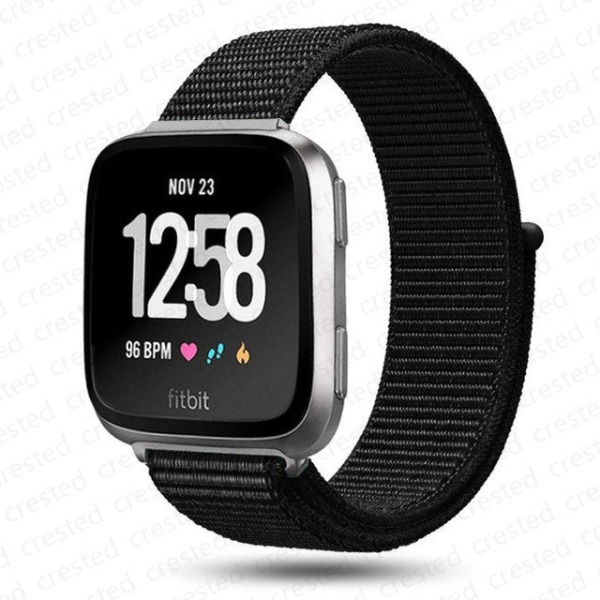 Armband för Fitbit Versa 2 band correa Smartklocka ersättningsarmband Nylon Loop Armband correa Fitbit Versa 2/Fitbit Libe band Overseas Red