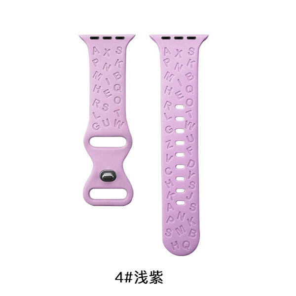 Kellon ranneke Apple Watch iWatch 42/44/45/49mm vaaleanliila