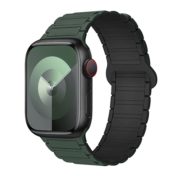 Urrem til Apple Watch iWatch 38/40/41/10 generation 42MM mørkegrøn sort